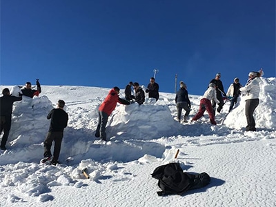 construction igloo peyragudes